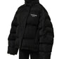 Black DGVIB3 Embroidered Padded Puffer Jacket