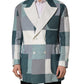 Multicolor Patchwork Linen Double Breasted Jacket