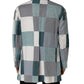 Multicolor Patchwork Linen Double Breasted Jacket