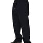 Dark Blue Drawstring Nylon Jogger Sweatpants Pants