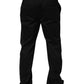 Black Drawstring Cotton Jogger Men Sweatpants Pants