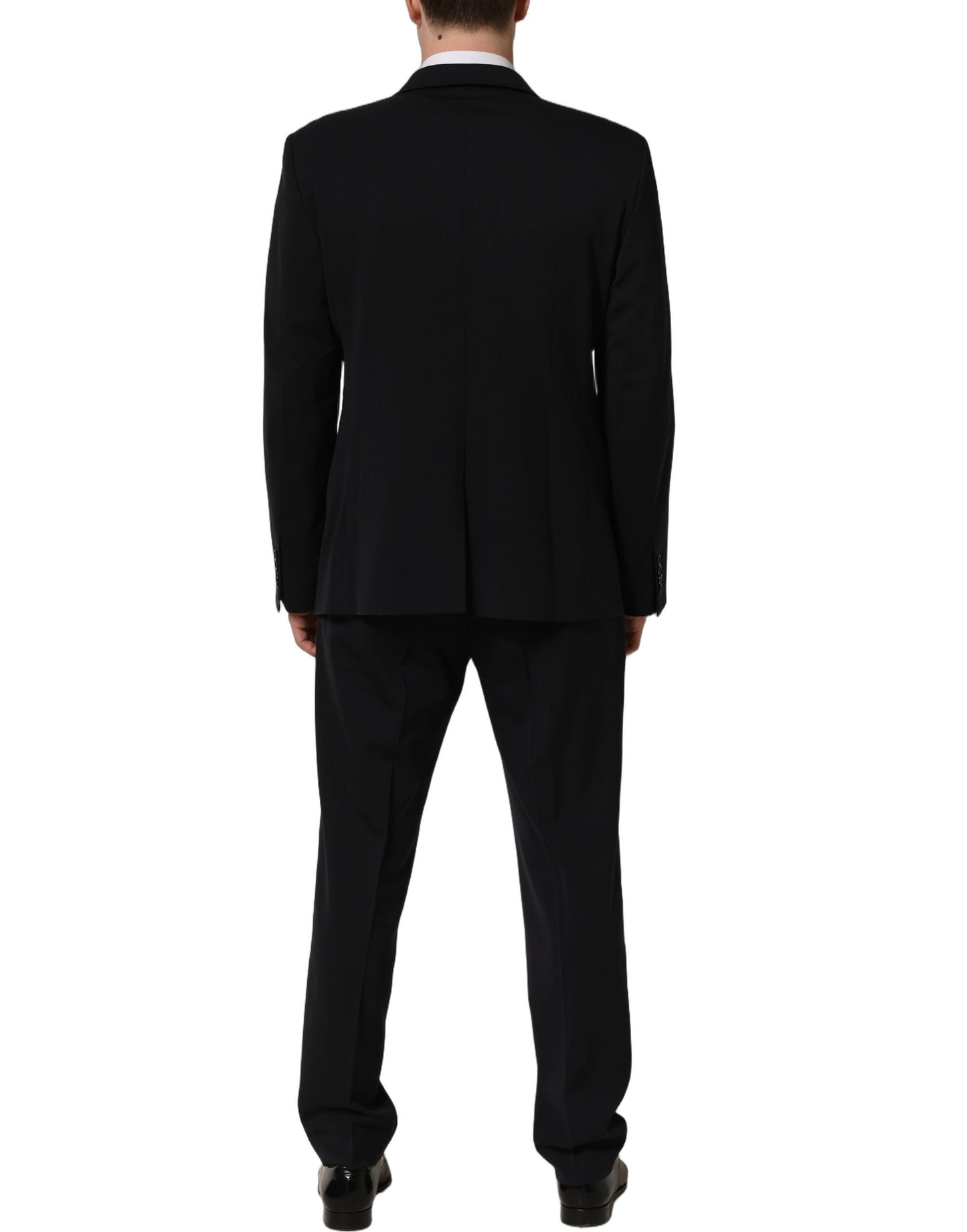 Black Wool Slim Fit Formal Men 2 Piece Suit