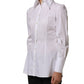 White Collared Long Sleeves Dress Shirt Top