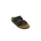 Black Synthetic Slippers