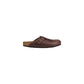 Brown Leather Clogs
