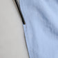 Light Blue Cotton Off Shoulder Long Sleeves Top