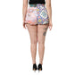 Multicolor High Waist Women Hot Pants Shorts