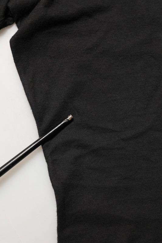 Black DG Logo Cotton Round Neck Tee T-shirt