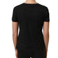 Black DG Logo Cotton Round Neck Tee T-shirt