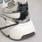 White Silver Daymaster Low Top Men Sneakers Shoes
