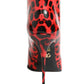 Red Leopard Cardinale Ankle Boots Shoes
