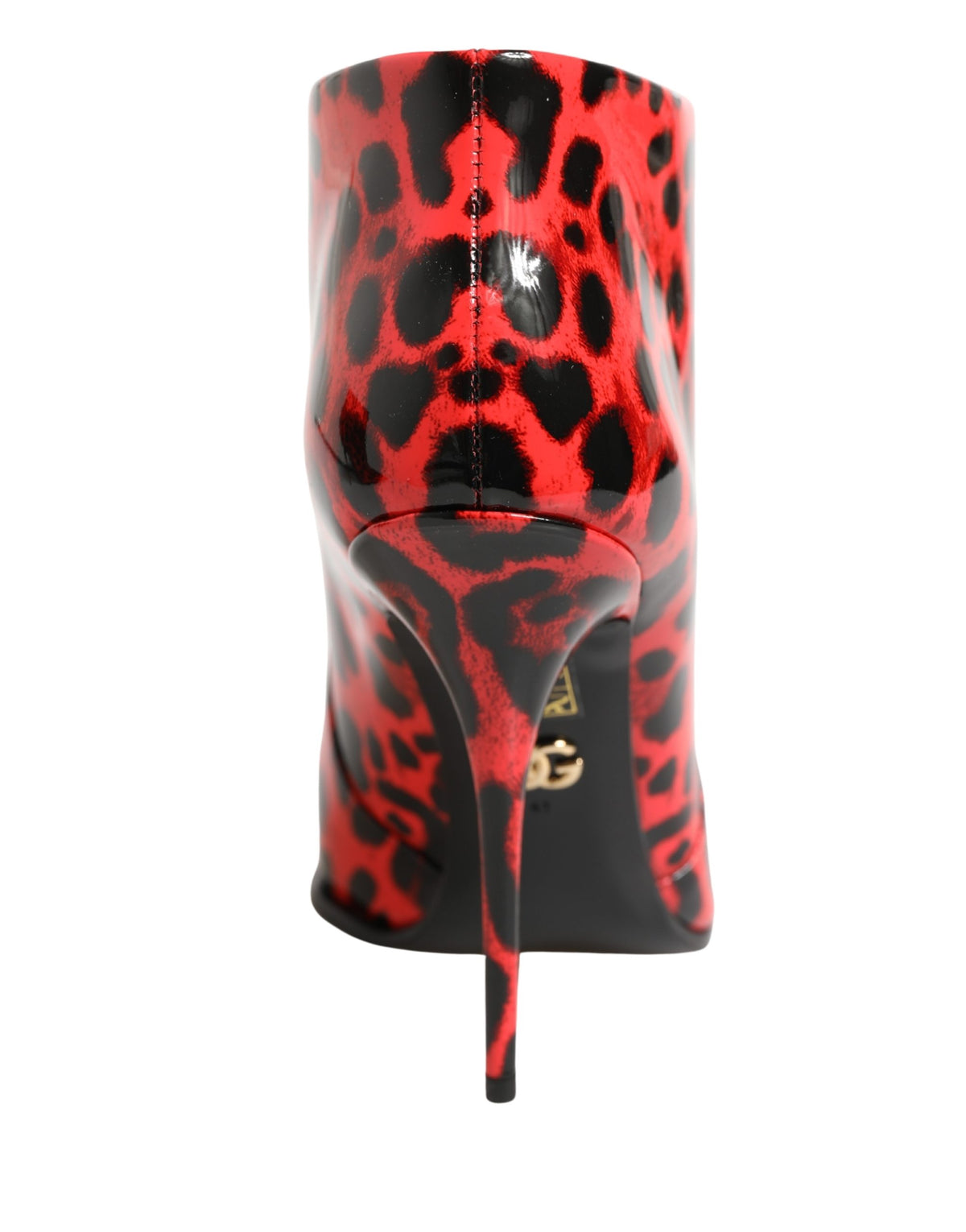 Red Leopard Cardinale Ankle Boots Shoes