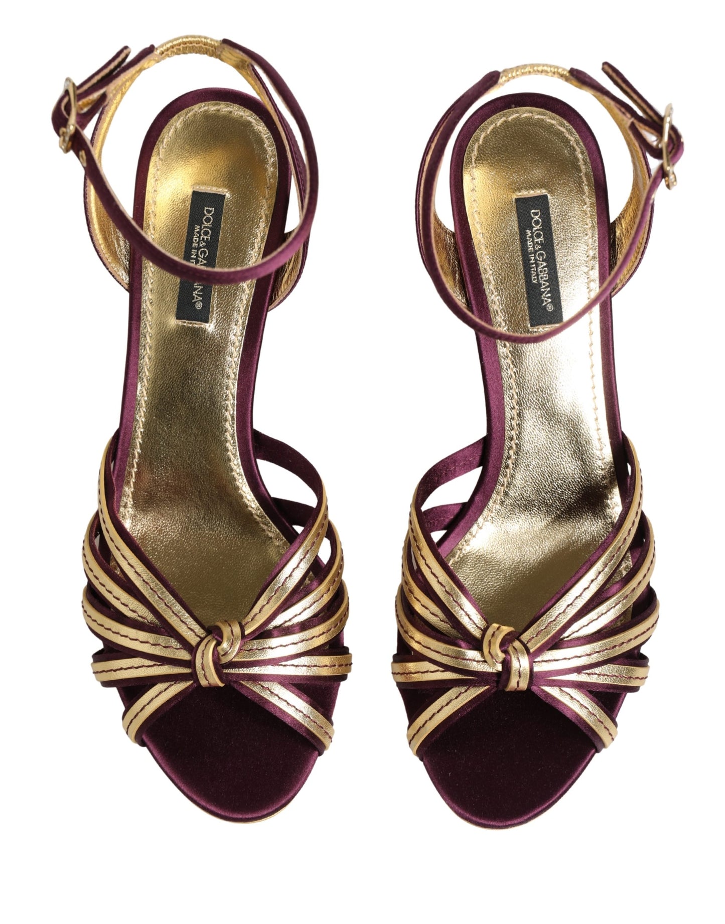 Purple Gold Keira Pearl Heels Sandals Shoes