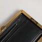 Black Velvet Gold Frame Clutch Evening Clutch Purse Bag