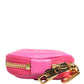 Pink Lamb Leather Embossed Logo Holder Airpod Case