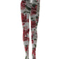 White Nylon Floral Print Tights Stockings Socks