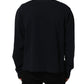 Dark Blue Logo Cotton Sweatshirt Sweater