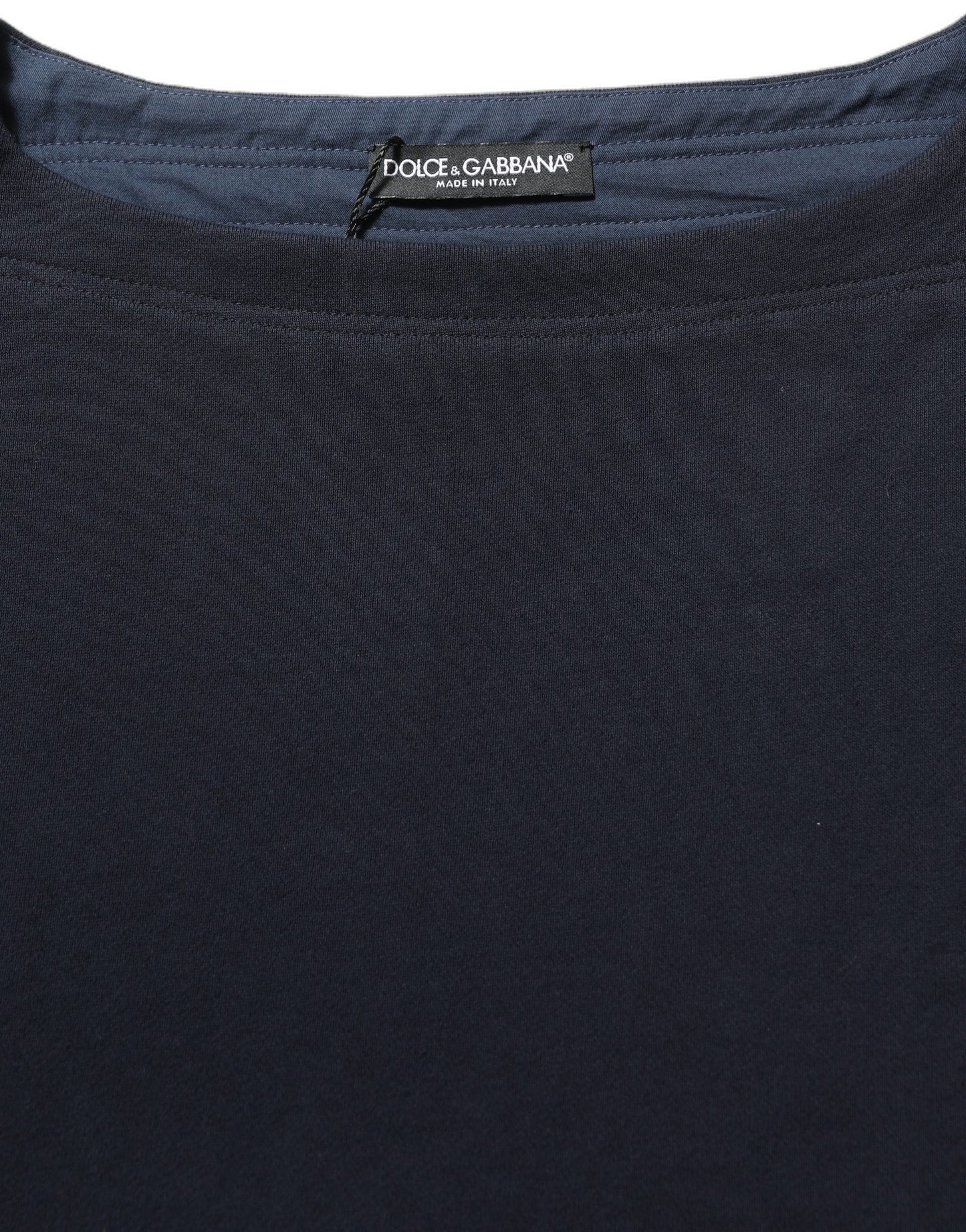 Dark Blue Logo Cotton Sweatshirt Sweater