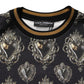 Black Sacred Heart Cotton Sweatshirt Sweater