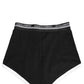 Black White Logo Waistband Coulotte Panty Underwear