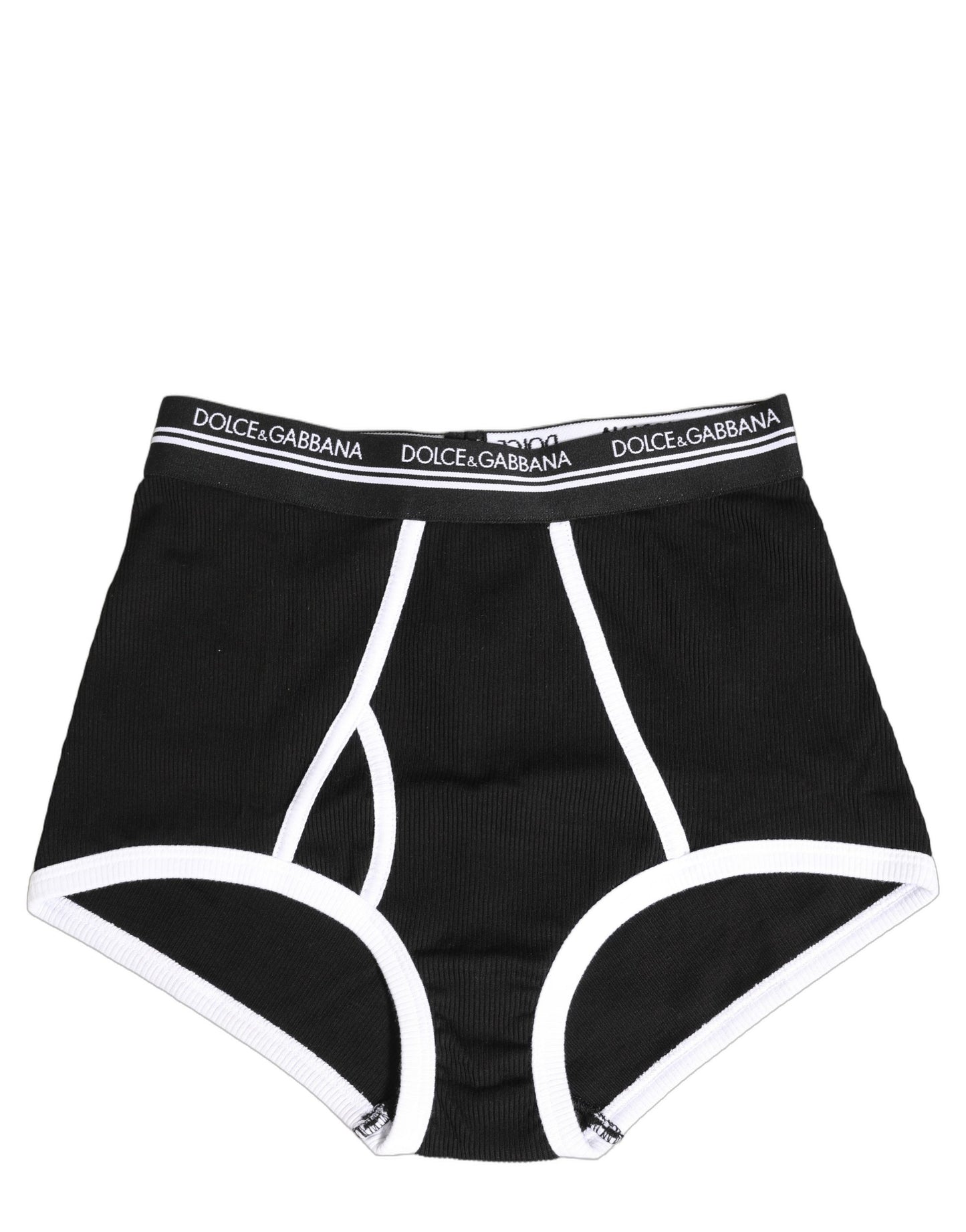 Black White Logo Waistband Coulotte Panty Underwear
