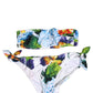 White Floral Bandeau Brief Two Piece Swimwear