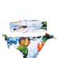 White Floral Bandeau Brief Two Piece Swimwear