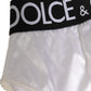 White Satin High-Waist Brief Logo Women Underwear
