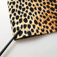 Brown Leopard Print Silk Sheath Midi Dress