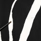Black White Zebra Print Viscose Mini Dress
