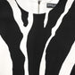 Black White Zebra Print Viscose Mini Dress
