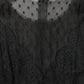 Black Lace Trim Sleeveless A-line Mini Dress