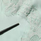 Mint Green Silk Lace Trim Abaya Maxi Dress