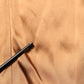 Brown Satin Acetate Wrap Sheath Mini Belted Dress