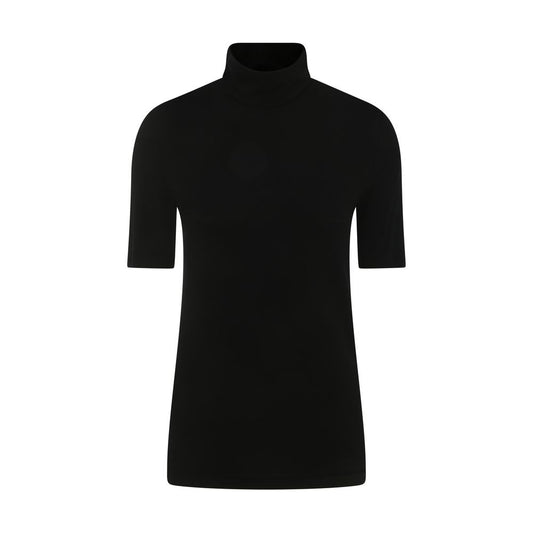 Black Synthetic T-Shirt