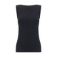 Black Modal Sleeveles T-Shirt