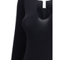 Black Polyamide Bodysuit