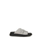 Gray Calf Leather Bos Taurus Platform Sandals