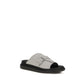 Gray Calf Leather Bos Taurus Platform Sandals