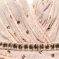 Nude Embellished Strapless Evening Gown Dress