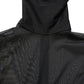 Black Sheer Mesh Jumpsuit Turtleneck Dress