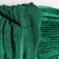 Metallic Green Sleeveless Plissé Gown Dress