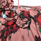 Dusty Pink Silk Floral Strapless Maxi Dress