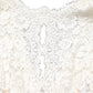 White Lace Viscose Sheath Long Gown Dress
