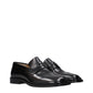 Black Leather Slip-On Loafers