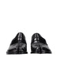 Black Leather Slip-On Loafers