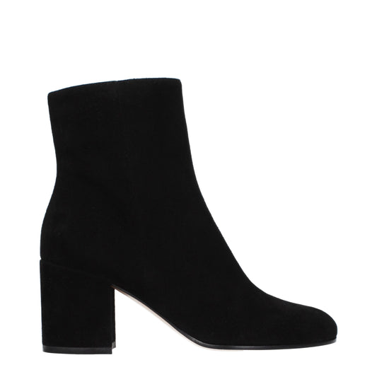 Black Leather Ankle Boots