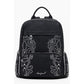 Black Polyurethane Women's Backpack