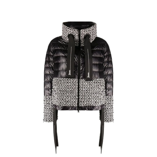 Black Polyamide Full-Length Jacket