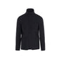 Black Polyester Full-Length Jacket